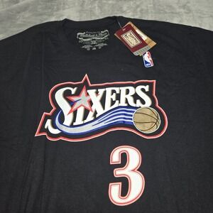 Allen Iverson Mitchell & Ness PHILADELPHIA 76ers 2XL NWT NBA BASKETBALL NEW